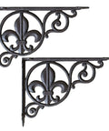 Heavy Duty Iron Corner Braces Tough As Nails Floating Shelf Supports Wall Mounted Triangle Plant Stand Steel L Brackets Set Of Two decorative design