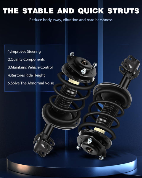 Beefed Up Front Complete Strut Assembly With Springs For Toyota Camry 2007 To 2011 Left And Right Set Of 2 on display