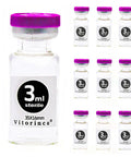 3ml Sterile Glass Vials Pack of Ten With Self Healing Injection Port and Flip Top Cap for Sterile Prep and Lab Work Sealed Package for Precise Sample Handling in Lab, 10 sterile vials