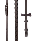 English Laced Reins For Horse Bridle Five Eighths Inch Top Notch Leather Hunter Reins With Martingale Stoppers