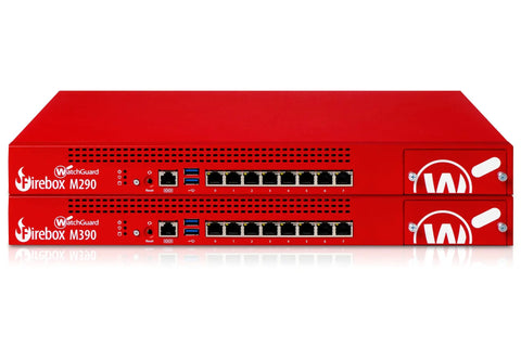 Enterprise Grade Network Firewall Appliance Delivering Badass Threat Prevention And Next Level Cloud Monitoring For Serious Business Security Ready To Install Immediately, red dual-unit design with multiple ports.