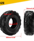 Tubeless 145/70-6 Mini Bike Tire For Coleman CT100U Baja Dirt Bug Doodle Bug DB30 RT100 Motovox MBX10 MBX11 GMB100 Kazuma Roketa 110cc ATV