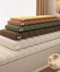 Custom Window Seat Cushions For Indoor Use Circle Fleece Bay Window Cushion Waterproof Non Slip Bench Cushions stacked