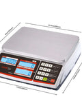 Front view of TVC-60 Built Tough Pro Grade Counting Scale For Parts And Coins With Switchable Lb/Kg, 60lb Capacity, 0.002lb Readability