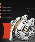 Alternator Drop In Compatible With Jeep Compass Patriot 2007 Through 2017 Chrysler 200 2011 Through 2013 Sebring 2007 Through 2010 Dodge Avenger 2008 Through 2013 Caliber 2007 Through 2012 1.8L 2.0L 2.4L 115A 12V CW 6 Groove Pulley High Output