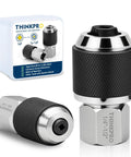 Ratcheting Tap Socket Set Two Piece For Cramped Spaces With Adjustable Jaws And Dual Drive Three Eighths Inch Hex Drive Fits Taps