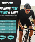 2-Pack Ultralight TPU Inner Tube For Road Bikes 700C Fits 23C To 32C Tires With 48mm 60mm Or 80mm Presta Valves Ride Ready