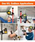 12 Foot Telescoping Laser Level Pole With Tripod For Quick Setup And Precise Height Adjustment used in various tasks