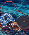 Two Pack Piezoelectric Sensor Analog Ceramic Vibration Sensor Module For Arduino And DIY Electronics with circuit board