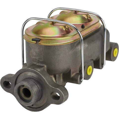 Universal Vette-Style Master Cylinder With 1 Inch Bore For Power Or Manual Brakes, Compact Build, 3/8-24 IFF Outlet Ports On Both Sides With Plugs For Unused Openings, High Tech Performance And Easy Install