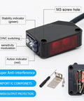 Versatile Photoelectric Proximity Sensor With Diffuse Reflect Through Beam Modes For Industrial Automation Available In 10 Cm 80