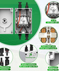 Foolproof Solar Pv Disconnect Switch 32 Amp Dc1500v housing and internal components with waterproof PV connectors.