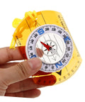 Hand holding Orienteering Compass For Hiking And Camping Trail Ready Navigation Tool Pocket Size And Lightweight Map Reading Companion