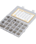 884 Piece Nut Bolt Washer Wrench Kit With 304 Stainless Steel Hardware For DIY Projects And Home Repair, open organizer case