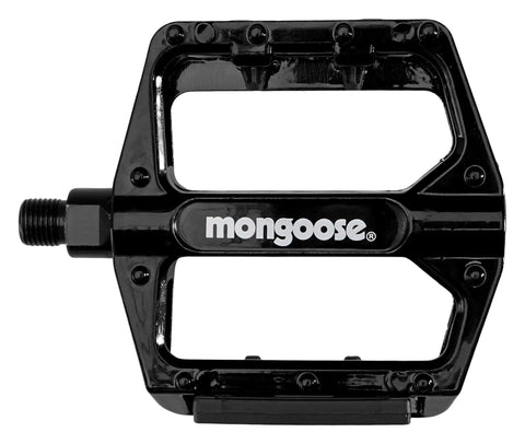 Mountain Bike Pedals Set Of 2 Lightweight Alloy Replacement Pedals With Reflectors In Black Durable Build Fits One Half Inch Cranks