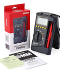 CD800a Digital Multimeter All-In-One DMM With 3-3/4 Digits 4000 Count Captive Test Leads Integrated Case Auto Power Off Enabled