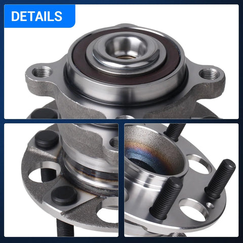 Close-up of Rear Wheel Bearing and Hub Assembly 512353 for Honda Accord 2008-2012 and Acura TSX 2009-2014, 5 Lug ABS compatible