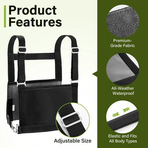 Adjustable Exhibitor Number Harness For 4 H And FFA Shows With 1 Inch Nylon Webbing Lightning Fast Number Change For Youth And Ladies