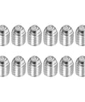 Heavy Duty Ball Point Set Screws M5x6mm 304 Stainless Steel Hex Socket Spring Plungers Grub Screw for Industrial Machines