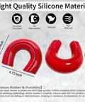 Ford Super Duty Red Tow Hook Covers for F250 F350 F450 2017 Through 2026 Easy Install Tow Hitch Cover Kit Durable ABS