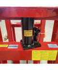 Close-up of Economical Heavy Duty Hydraulic Machinery And Equipment Mover With Adjustable Forks Up To 12000 Lb Capacity, hydraulic cylinder