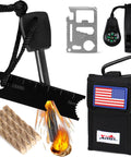 5 In 1 Fire Starter Kit For Outdoor Gear With Ferro Rod Flint And Steel Emergency Whistle Credit Card Multitool Compass And Waterproof Tinder For Camping Hiking And Survival Gift For Men