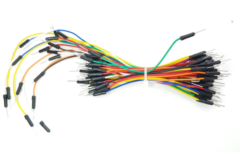Mega Jumper Wires Kit For Arduino ESP32 ESP8266 And Raspberry Pi With 185 Piece Set showing colorful male-to-male connectors