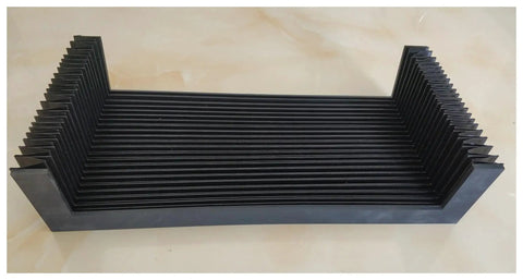 U Type CNC Way Cover Bellows Built Tough For Heavy Machinery, Rugged Tri Proof Nylon With PVC Plate, Tight Seal Guards
