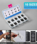 Heavy Duty M2 And M3 Laptop Screws Kit With 500 Piece Assortment For Notebook Pc Ssd Upgrade Featuring Top Tier Flat Head Phillips Countersunk Fasteners in an assortment case.