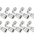 10 Pack Half Inch Hydraulic Hose Fittings 90 Degree JIC 37 Degree Female End Elbow Crimp Fittings for Half Inch ID Hose