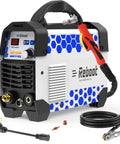 Front view of 60 Amp Plasma Cutter Dual Voltage 120V 240V With Digital IGBT Inverter Touch Arc Start One Half Inch Clean Cut.