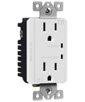 Surge Protector Receptacle With Grounding Indicator And Tamper Resistant Safety, 900 Joule Rating With Up To 1500 Joules Surge Protection
