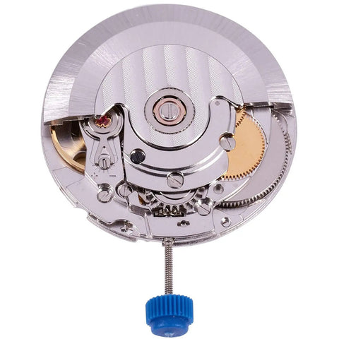 ETA 2824-2 Sellita SW200 Automatic Watch Movement With Quick Date Set, 26 Jewels, visible gears and components, polished finish