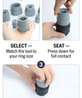 3-step use of Camera Lens Repair Tool Kit For DSLR And Vintage Lenses With 9 Piece Rubber Ring Remover And Filter Wrench Set
