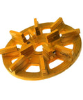 Fresh 7 Inch Diamond Metal Bond Grinding Disc Wheel For Auto Polishing Machine Wet Cutting Tool With M6 Hole And Grit Options Like 50 To 400, yellow metal design.