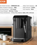 Automatic Espresso Machine With Built In Grinder, 20 Bar Pressure, Frother Steam Wand, 15 Grinding Settings, 1.5L Water Tank