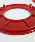 Precision Router Table Insert Ring Set Featuring Workhorse Grade 97 Millimeter Diameter Heavy Duty Aluminum Replacement Plate close-up view.