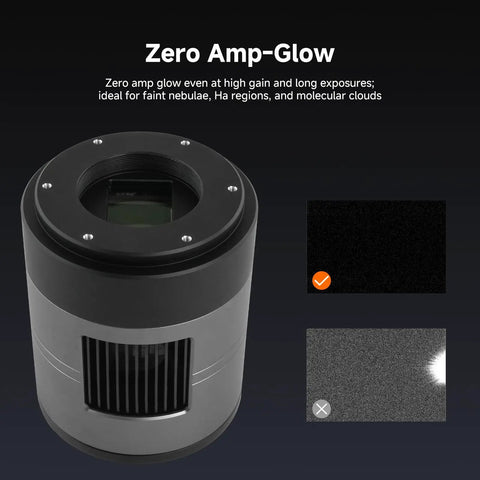 Deep Sky Imaging Kit With Off-Axis Guider For Astronomy APS-C Cooled Camera showcasing zero amp-glow feature.
