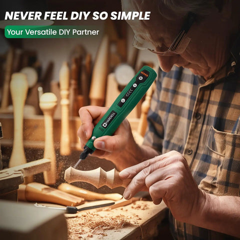 Mini Cordless Rotary Tool Kit With 69 Pieces, 5 Speed USB C Charging, Grab And Go Portable DIY Craft Set for wood carving
