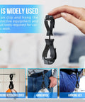 Hand holding a Durable Glove Clip Holder For Work Gloves Heavy Duty Clip For Duty Belts And Construction Gear Ergonomic Design