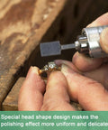 10 Pack Abrasive Mounted Stone Grinding Bits With One Quarter Inch Shank For Rotary Tools Aluminum Oxide Polishing