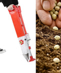 Portable Fertilizer Seeder And Seed Spreader For Lawn And Garden, One Man Operation With No Bending, adjacent seed sowing