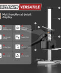 Amazon XClifes labor-saving arm jack handle pair in steel with vertical lifting stand; 450 lb capacity, 6.69 in raise