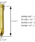 Wedge collet from Pro-Grade TIG Welding Torch Spare Parts Kit With Wedge Collet Bodies Quartz Nozzles And Clear Glass Cups For SR WP 9 20 Series Includes One Sixteenth Inch, Three Thirty-Second Inch, One Eighth Inch Sizes Heat Shield 18-Piece Set