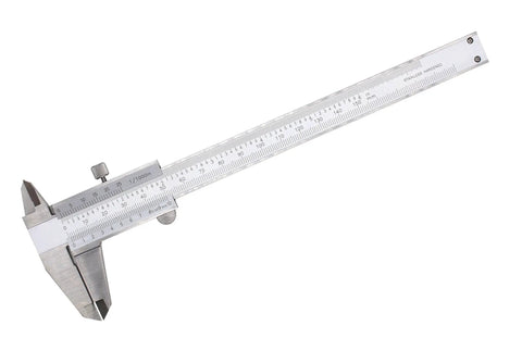 Vernier Caliper 0-6 Inch 150mm Precision Measuring Tool, Durable Stainless Steel Caliper with Smooth Sliding Jaws
