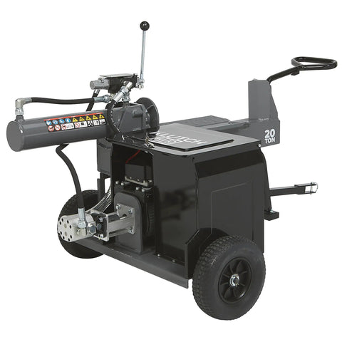 Heavy Duty 20 Ton Battery Powered Log Splitter With Brushless Motor And 57.6V KLiQ Pack For Quick Setup Smooth Rollin Wheels And Light Yet Hardcore Firewood Ripper Trail Ready Backyard Beast