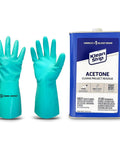 Industrial-Grade Acetone Solvent for Cleaning, Stripping and Thinning, includes 16 oz can and Omni Depot gloves