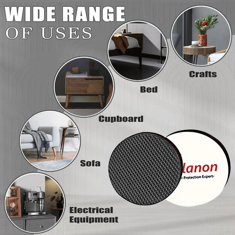 Killer Grip Non Slip Furniture Pads For Hardwood Floors 56 Piece Anti Scratch Floor Protectors displayed with various uses in home settings.