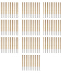 Top Shelf 100 Piece Round Spring Pogo Pin Set With Heat Resistant Brass Plunger And Durable Stainless Steel Coil for circuit testing, arranged in rows.