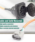 Top Tier Electric Golf Cart Charger Receptacle Head Replacement For Evolution Powersports Advanced Ev And Aeric Offers durable 3 pin charging socket.